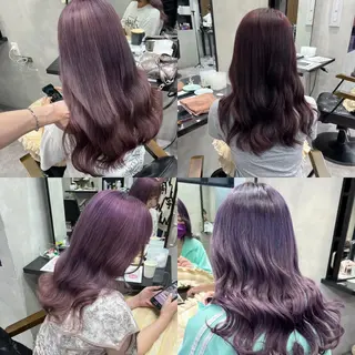 セミロング 濱川響太レディース カットモデルのヘアスタイル