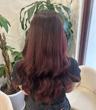 ロング カラー ヘアアレンジ 大宮/韓国風🩶/ 七海芽亜利🎀のヘアスタイル