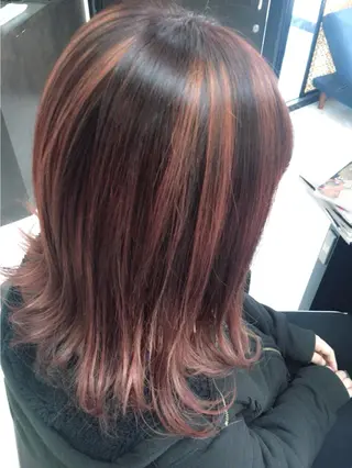 ショート ミディアム セミロング ロング カラー ヘアアレンジ UNDER vr 【アンダーバー】のヘアスタイル