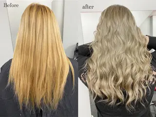 セミロング カラー ヘアアレンジ メンズ 🌟ブリーチ特化型 ハイトーンカラー🌟のヘアスタイル