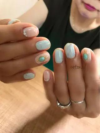 ネイル ツメトマツゲ .のネイルデザイン