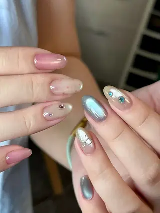 ネイル スカルプ長さ出し専門店 MIMI nailsalon 上野店所属・RIN Amiのネイルデザイン
