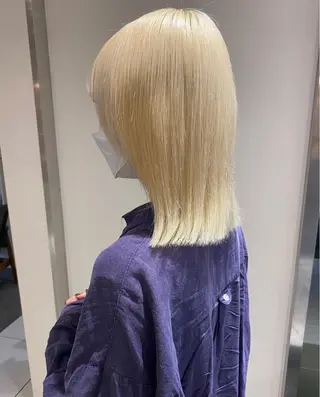 ミディアム ハイトーン/ 髪質改善/ヒロタリカのヘアスタイル