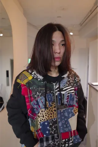 ミディアム カラー メンズ 髪質改善/ブリーチ EITOのヘアスタイル