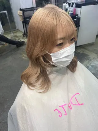 ミディアム カラー 💗💗韓国レイヤー yu-ki💗💗のヘアスタイル