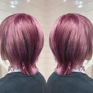 ショート カラー ヘアアレンジ 髪質改善×ハイトーン 中田啄也のヘアスタイル