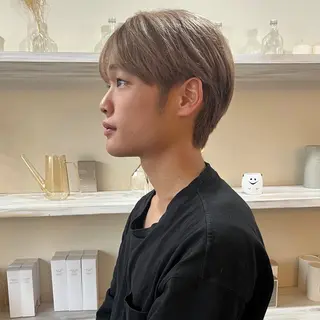 メンズ Yurika🕯️ 透明感カラー/ボブのヘアスタイル