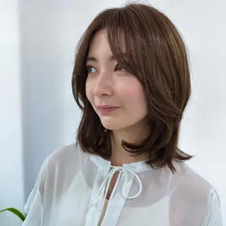 カラー Endearing 銀座/レイヤーカットのヘアスタイル