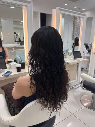 ロング パーマ Ash 小岩店 ハセベのヘアスタイル