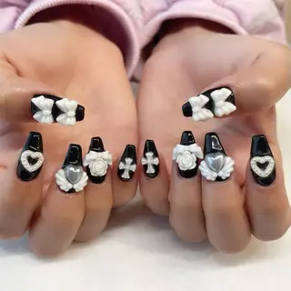 ネイル 💎🐰 saki. m 🐰💎のネイルデザイン