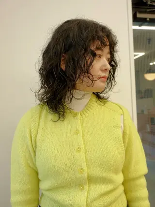 ミディアム パーマ pole所属・【pole】 minaのヘアスタイル