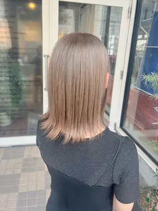 ミディアム カラー ヘアアレンジ みわ/博多 ブリーチ/メンズヘアのヘアスタイル