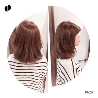 ミディアム カラー ✨縮毛矯正✨髪質改善 ナカシマ ユミのヘアスタイル