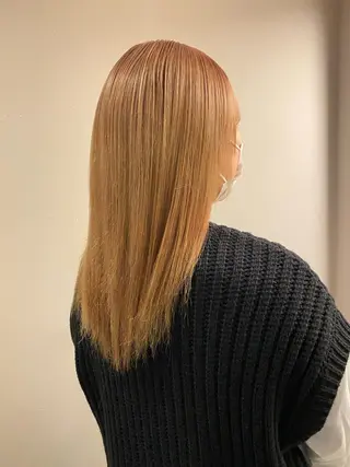 ロング カラー パーマ ヘアアレンジ メンズ キッズ ネイル マツエク・マツパ アイブロウ chapter問屋町 💘小室明華のヘアスタイル