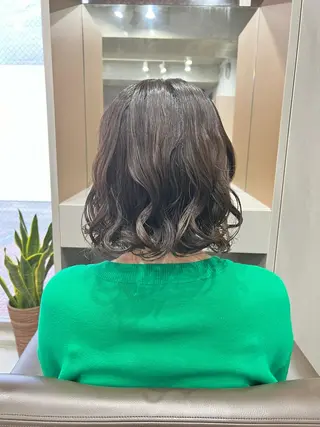 パーマ ボブパーマコテ巻き風 パーマNo1深江秀平のヘアスタイル