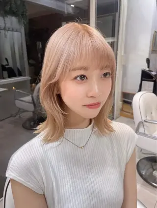 ミディアム カラー 似合わせショート /なおき/表参道のヘアスタイル