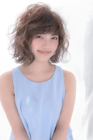 ミディアム セミロング ロング カラー belta 姫路山吹 カラーモデル募集のヘアスタイル