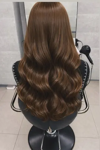 ロング カラー ダブルカラー 新宿のヘアスタイル