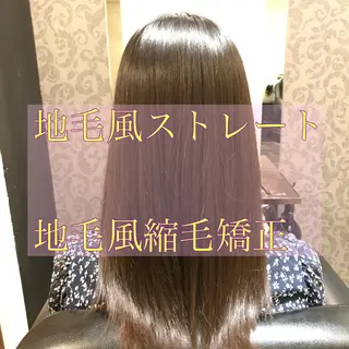 セミロング 縮毛矯正専門店店長 佐々木動画モデル募集のヘアスタイル