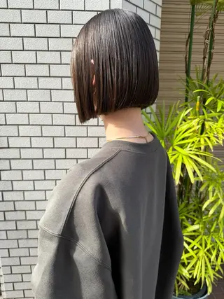 ショート カラー lar 立川南口所属・レイヤーボブ/ボブ 仲川和人のヘアスタイル