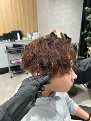 ショート カラー パーマ メンズ 【メンズ特化】 サエキカズマのヘアスタイル