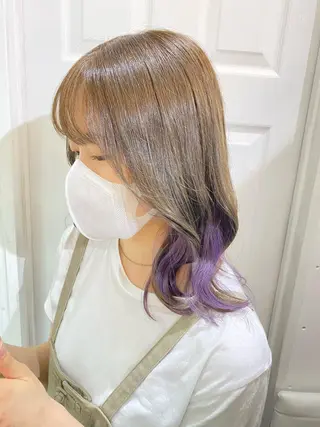 ミディアム カラー uros.所属・メンズパーマ/ エクステ🌞セナのヘアスタイル