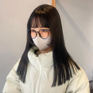 ロング カラー F-card所属・shiga mariaのヘアスタイル