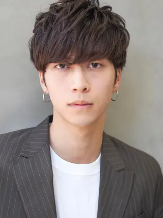 メンズ ショート・ボブ 徳竹淳一のヘアスタイル