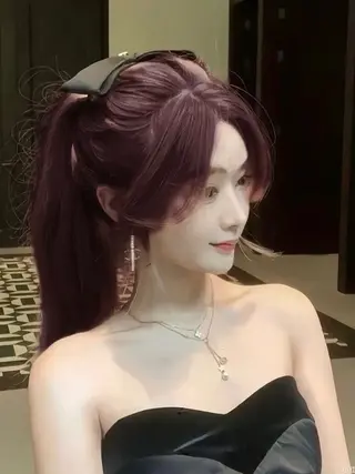 ロング カラー ヘアアレンジ 🫧‪🎀うる艶暖色 🏹Nanako🎀のヘアスタイル