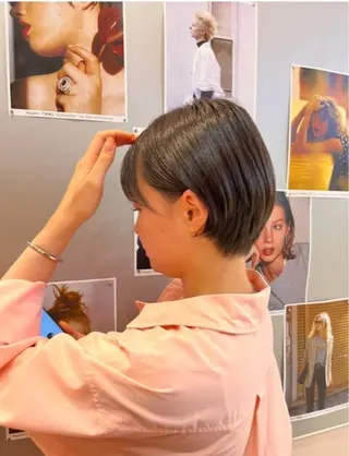 ショート モッズヘア 千駄ヶ谷アカデミー所属・ヒグチ リンのヘアスタイル