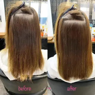 セミロング 縮毛矯正&髪質改善 MAILHAIRのヘアスタイル