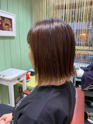 ミディアム 🩶西 雪乃/透明感 くすみカラー🫧のヘアスタイル