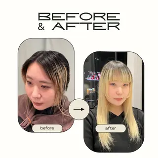 ミディアム パーマ クロスパーマ/うる艶 カラー/Kurumiのヘアスタイル