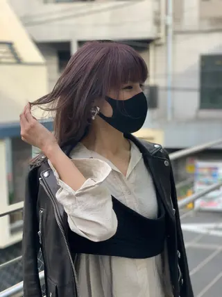 セミロング カラー BRAIDS💎愛子 大人ハイライト💎のヘアスタイル