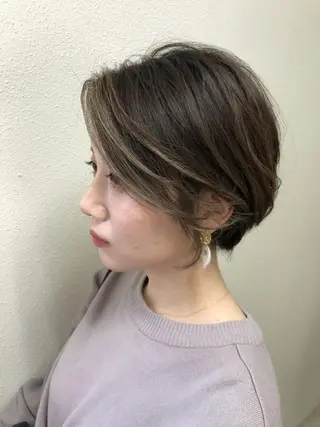 ショート パーマ ヘアアレンジ ネイル マツエク・マツパ メンズ カラー特化サロン Eir心斎橋のヘアスタイル