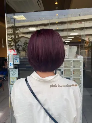 ショート カラー ヘアアレンジ HAIRSALONLOOP所属・川上 麻梨阿のヘアスタイル