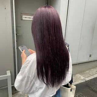 セミロング カラー 大人っぽ♡上品な暖色 ♡ブリーチなし♡のヘアスタイル