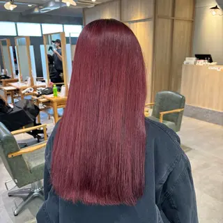 ロング カラー りあの🎀 /暖色カラー🍒のヘアスタイル