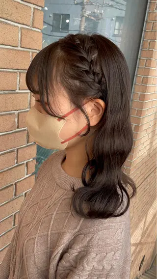 ミディアム カラー ボブヘアカット Rikapi❤️のヘアスタイル