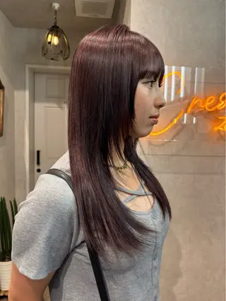 ロング カラー ヘアアレンジ iona/ハイトーン /ネイルのネイルデザイン