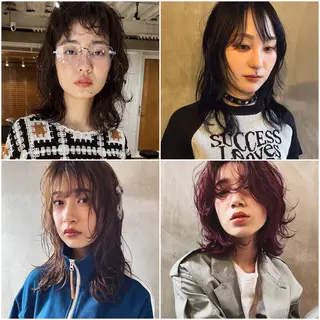 ミディアム ショート/ボブ/ パーマ/柏原良亮のヘアスタイル