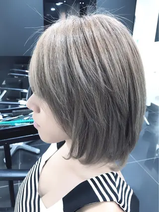 ミディアム カラー 関口 友行のヘアスタイル