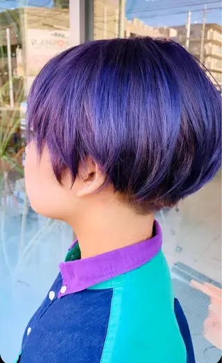 ショート カラー 脱白髪染め美容師 竹内涼乃のヘアスタイル