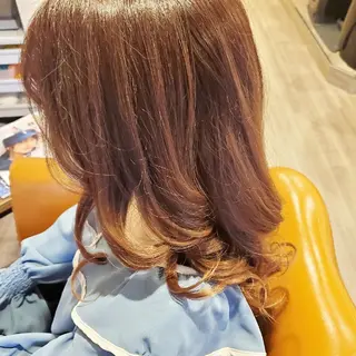 セミロング カラー spa hair  ark 富井直美のヘアスタイル