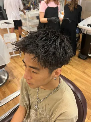 ショート メンズ 湘南のパーマ職人 🔥清水琉葵🔥のヘアスタイル