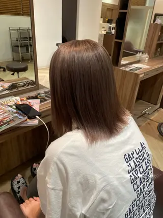 ミディアム 安田 朱由のヘアスタイル