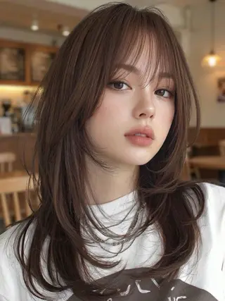 ロング ☁️透明感カラー× レイヤー ☁️ノアのヘアスタイル