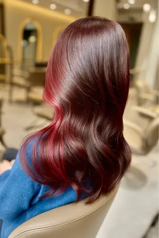 ロング 👑人気韓国ヘア👑 髪質改善Zina真鍋のヘアスタイル