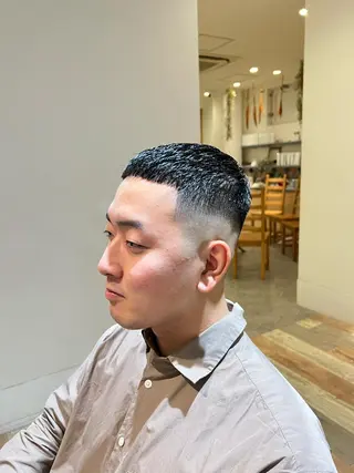ショート メンズ 韓国風・ブリーチなし ・あり後藤　一斗店長のヘアスタイル