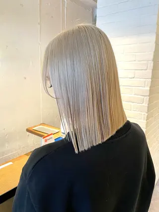 ミディアム カラー hisano / ハイトーン･透明感のヘアスタイル